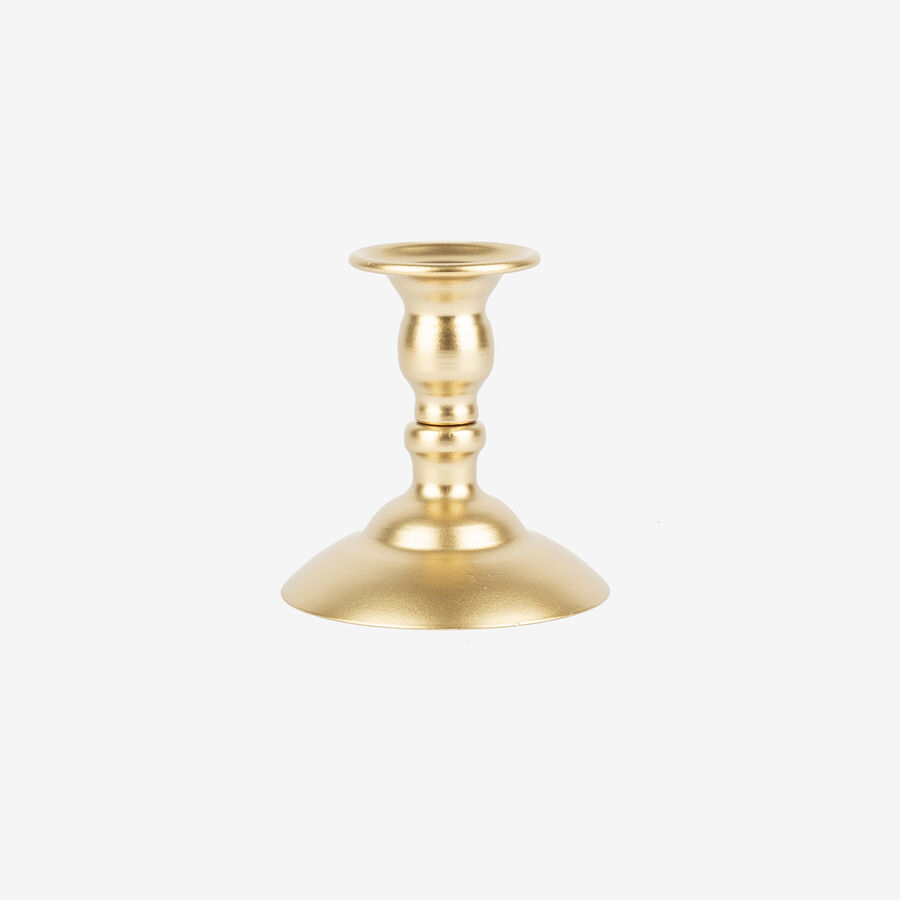 Candelabro de metal dorado Dila 9,5cm
