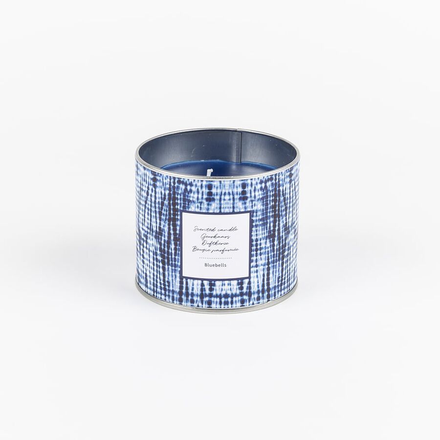 Vela con vaso de cristal aromática