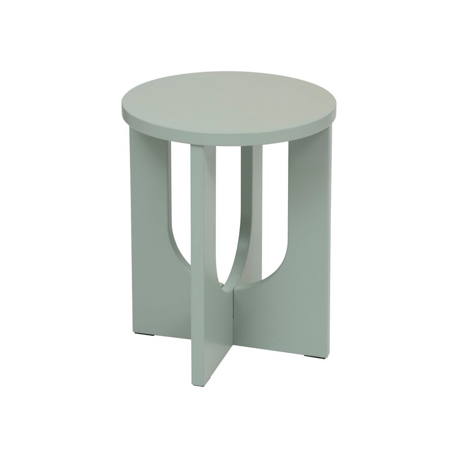 Mesa auxiliar de madera DM verde Camelia &Oslash;40x51cm