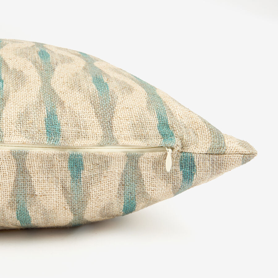 Funda de cojín de algodón beige Tribal 45x45cm