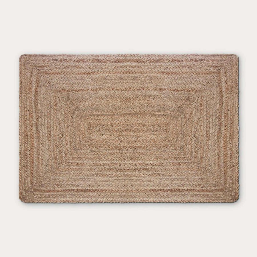 Alfombra de yute natural beige 60x90cm