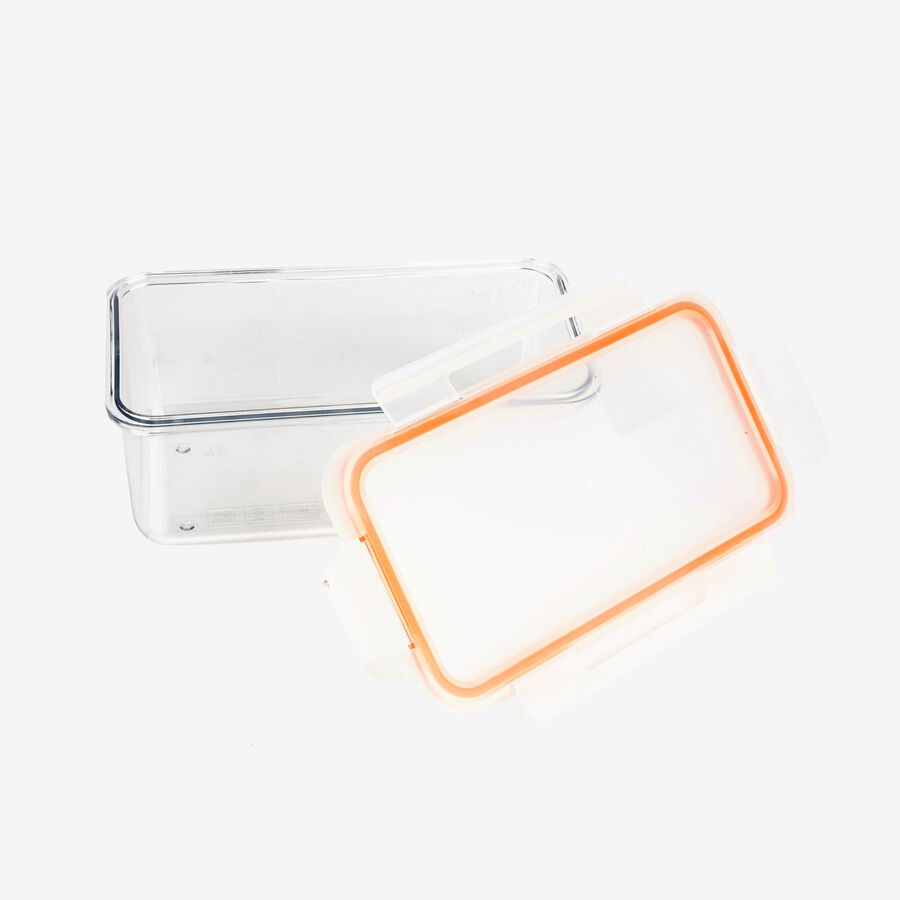 T&aacute;per de pl&aacute;stico rectangular herm&eacute;tico Tritan 19x11x8cm - 1L