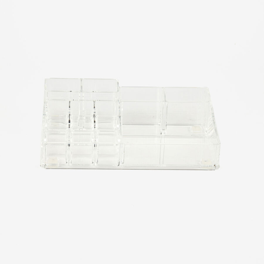 Organizador de cosm&eacute;ticos de pl&aacute;stico 22x13x7cm