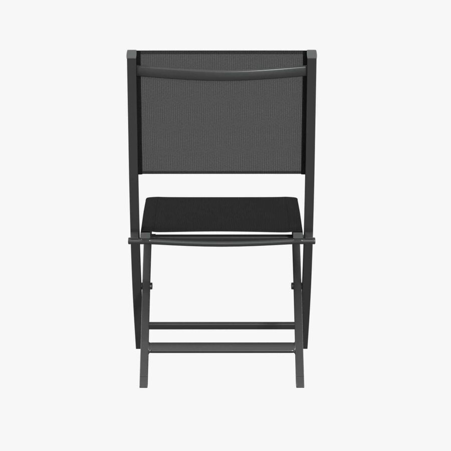 Set de 4 sillas de jard&iacute;n plegables de aluminio grafito Essor 45x57x90cm