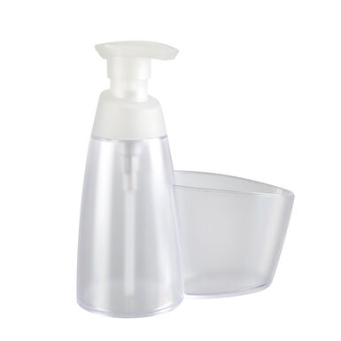 Dispensador de jab&oacute;n de cocina con estropajero Cleankit 35cl