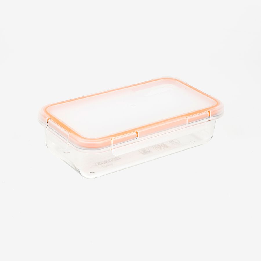 Táper de plástico rectangular hermético Tritan 19x11x5cm - 50cl