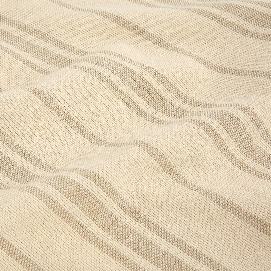 Plaid de rayas beige Niza 125x150cm