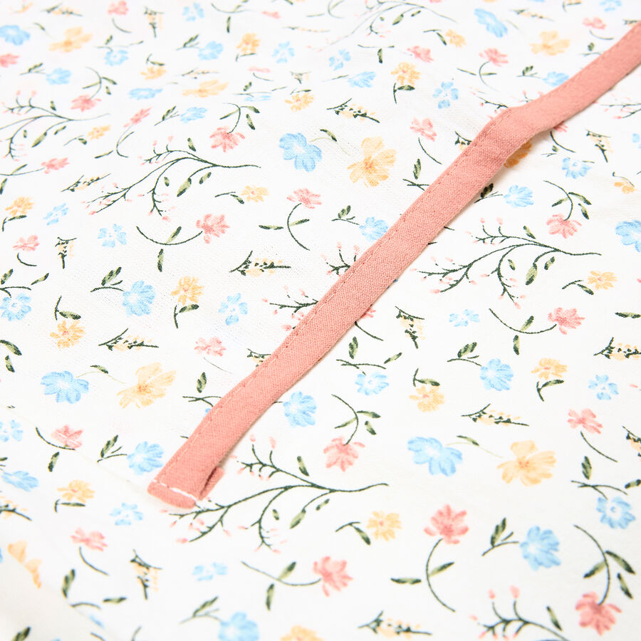 Delantal de algod&oacute;n Flores 65x80cm