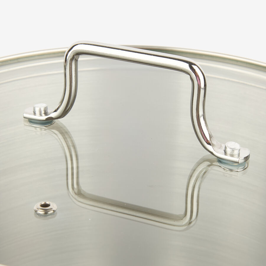 Olla de acero inoxidable con tapa Birta Ø24cm - 8L