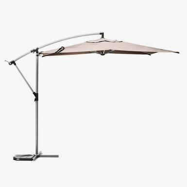 Parasol basculante de acero inoxidable beige Maui 300cm