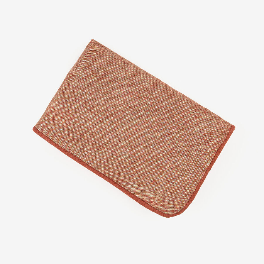 Funda de coj&iacute;n de lino cobre 30x45cm