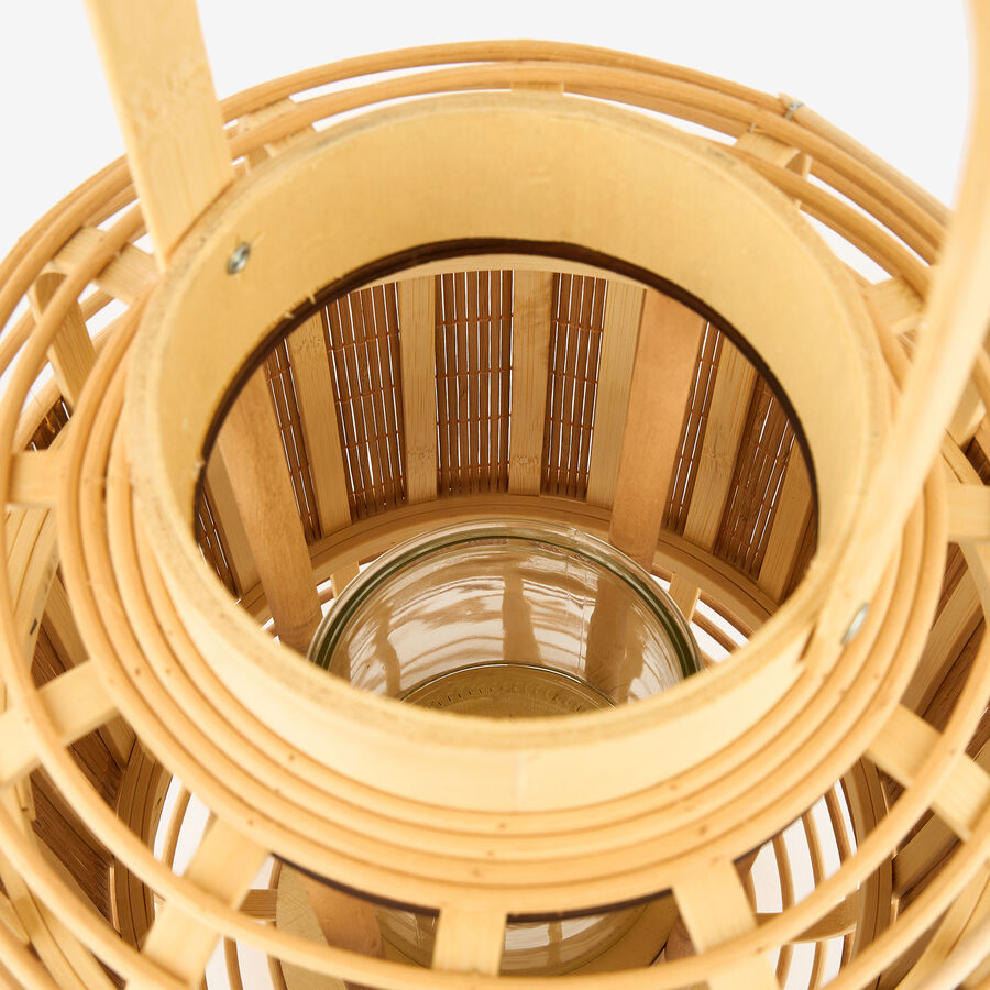 Farol de bamb&uacute; Yeden &Oslash;23x40cm