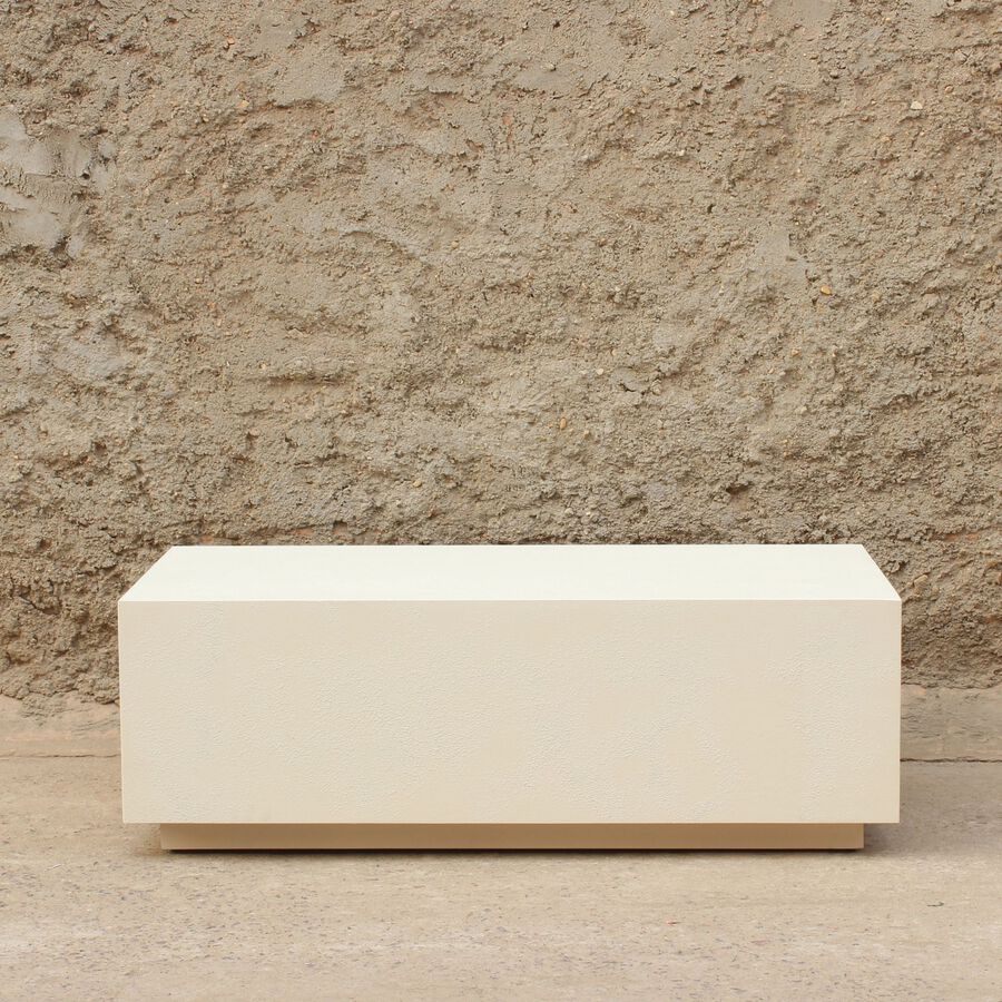 Mesa de centro de microcemento Kurli 120x60x40cm Clau&Chloe