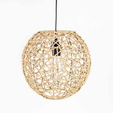 L&aacute;mpara de techo de fibra natural &Oslash;30cm