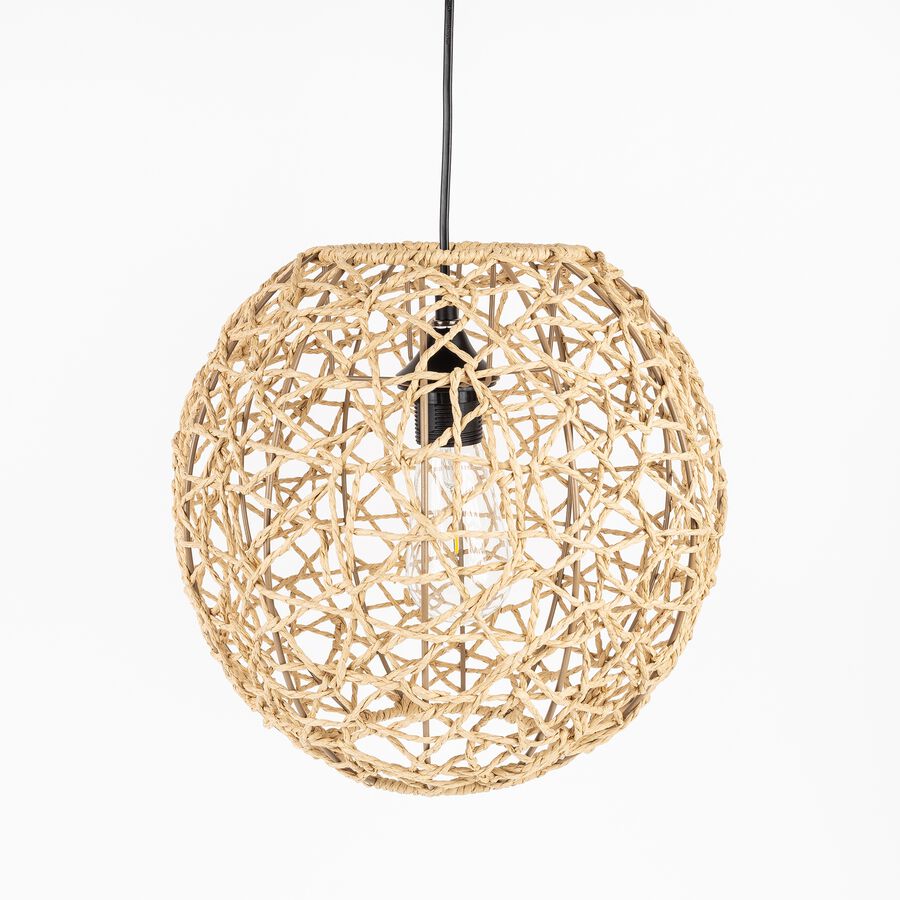 L&aacute;mpara de techo de fibra natural &Oslash;30cm