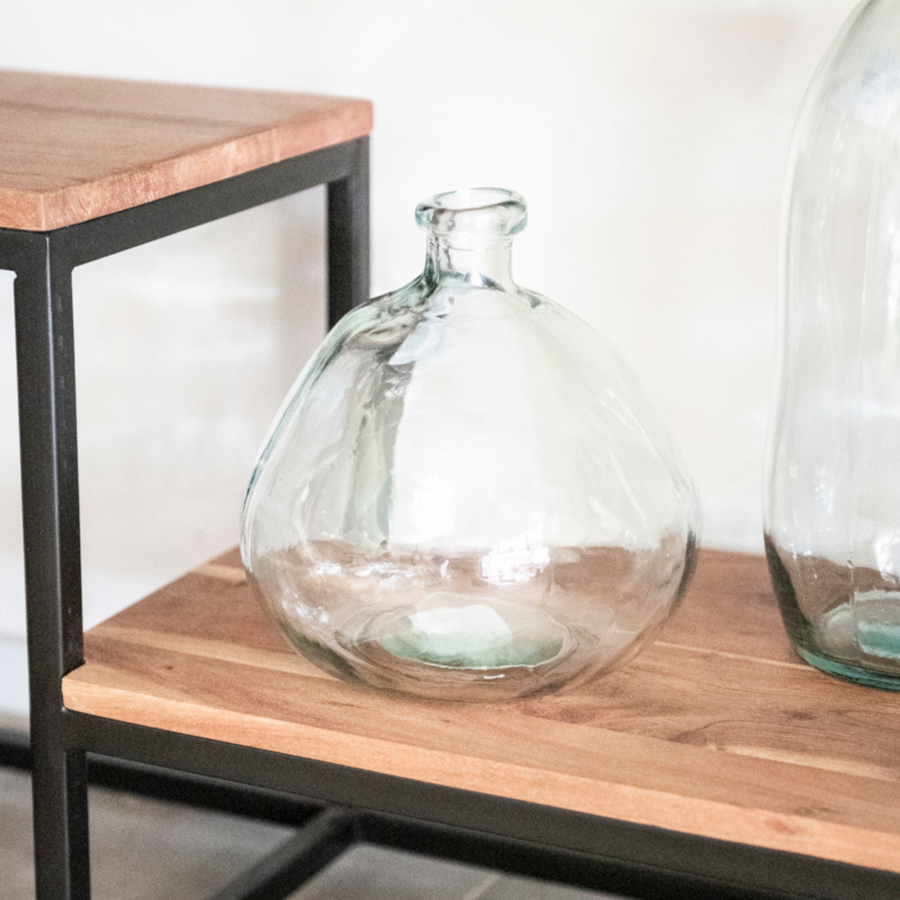 Jarrón de vidrio reciclado Eris Ø20x23cm