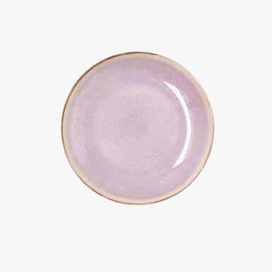 Plato de postre de cer&aacute;mica rosa Blush &Oslash;19cm