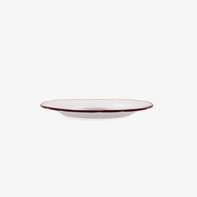 Plato de postre burdeos de porcelana Charlotte &Oslash;19cm
