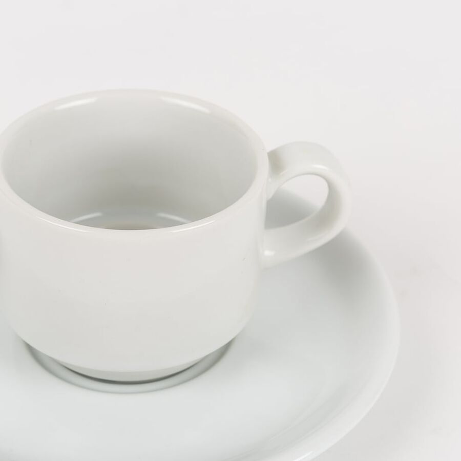 Taza de caf&eacute; de porcelana blanca Cantina 10cl