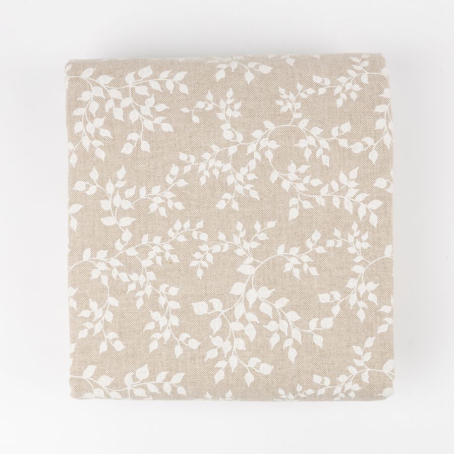 Mantel de algodón beige Jana 140x350cm