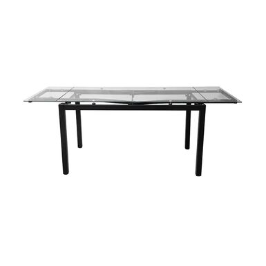 Mesa de comedor extensible de cristal Praga 200/140x80x76cm