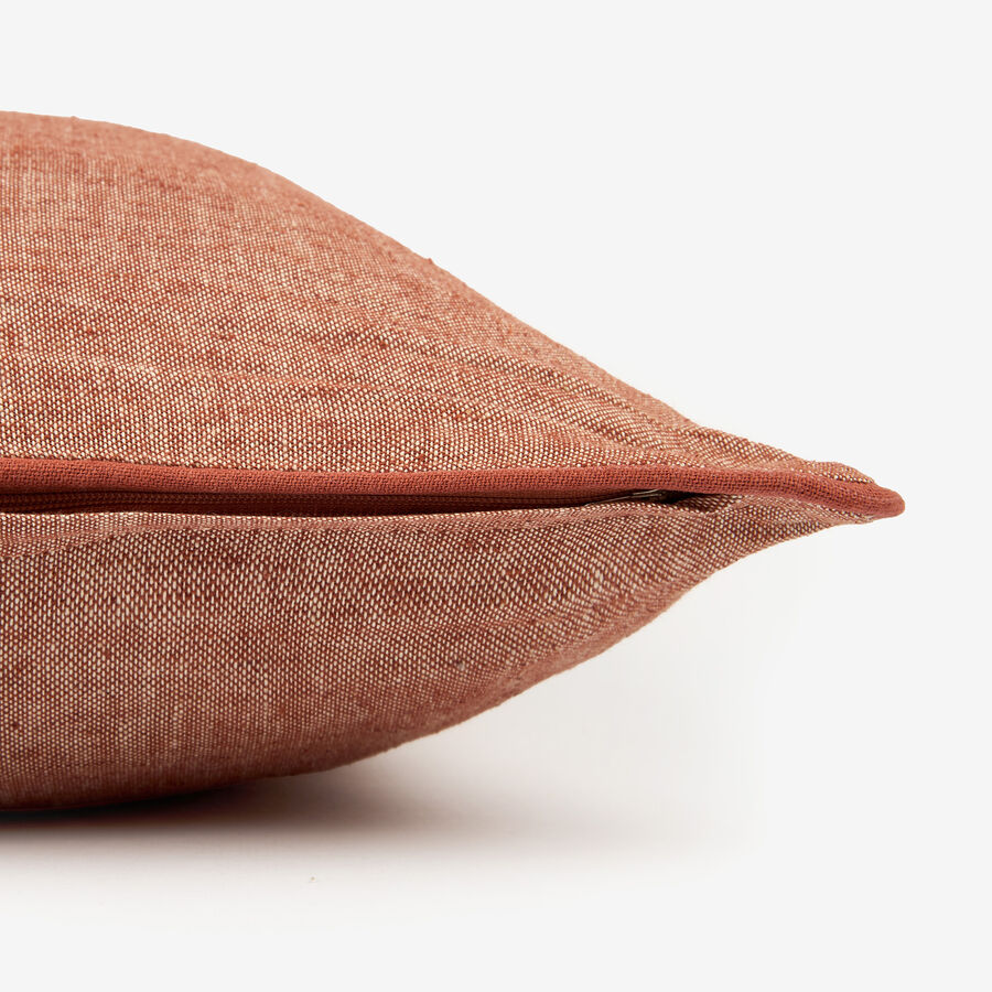 Funda de coj&iacute;n de lino cobre 30x45cm