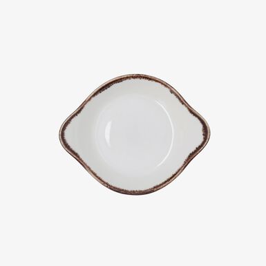 Bandeja blanca de porcelana Pietra 16cm