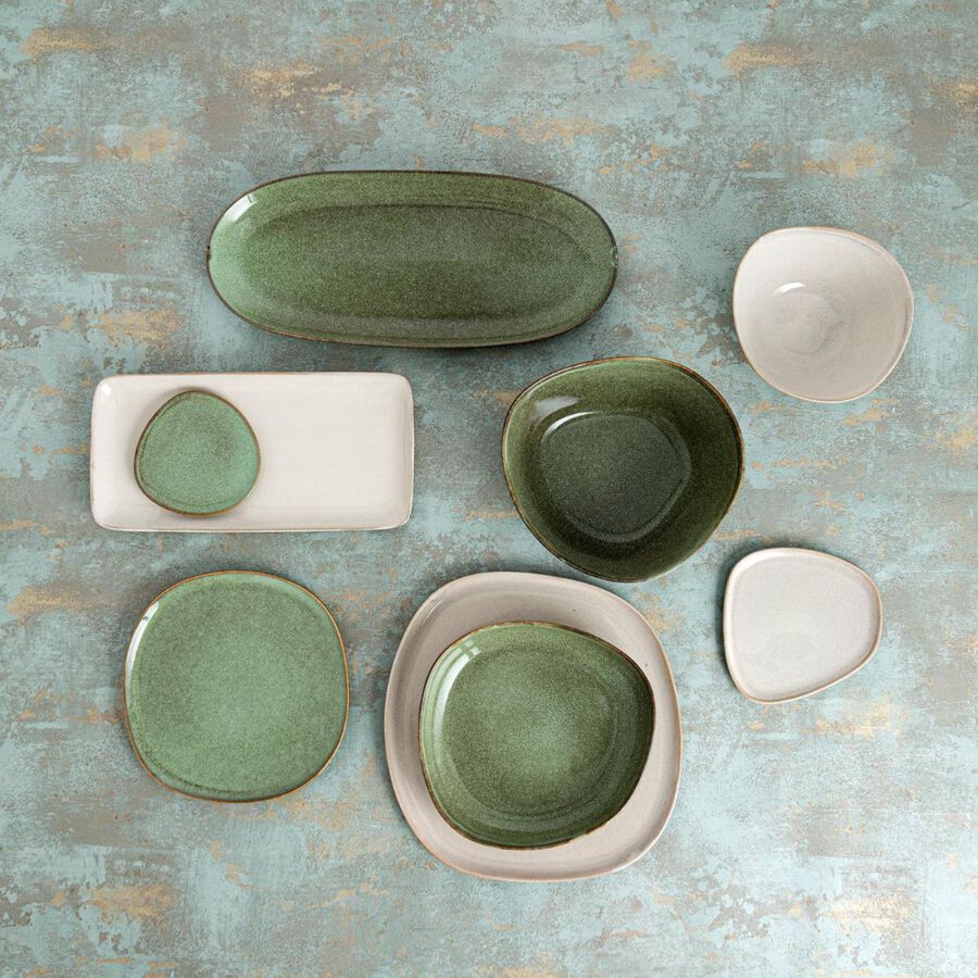 Plato llano de gres blanco Beget &Oslash;26cm