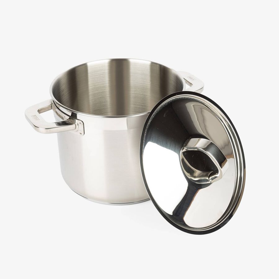 Olla de acero inoxidabe con tapa Advance Ø20cm