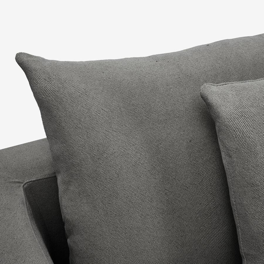 Sofá de 3 plazas de lino gris Aiden 220x110x80cm Clau&Chloe