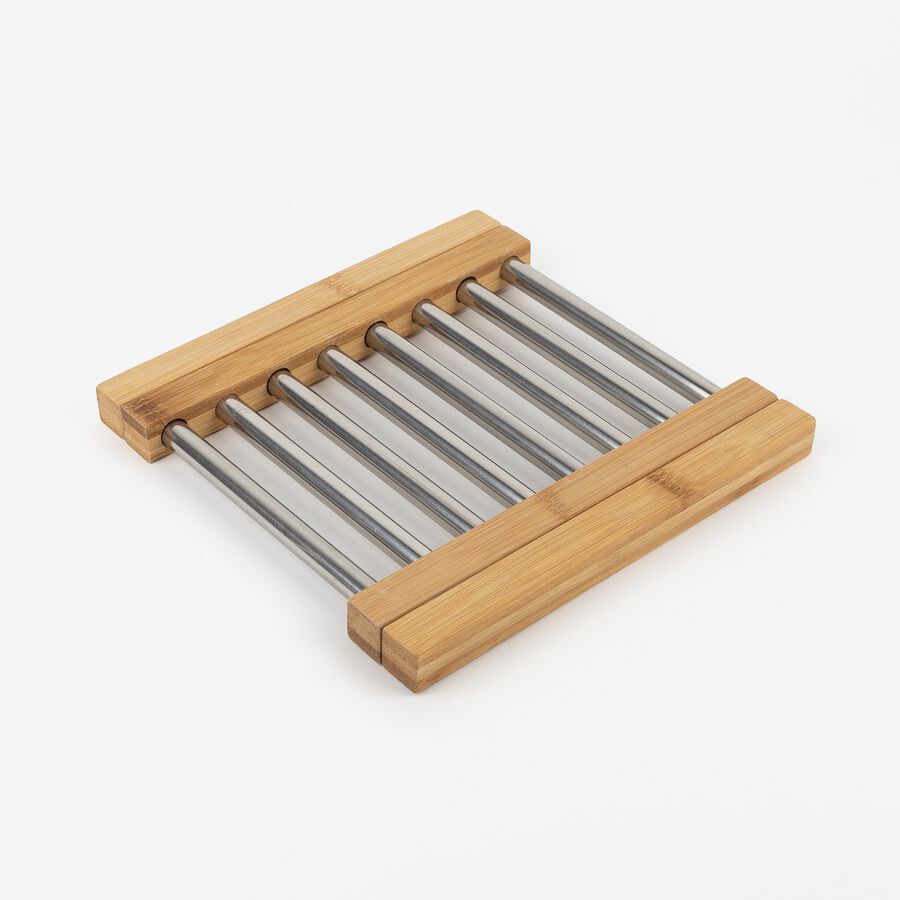 Salvamanteles de bamb&uacute; extensible