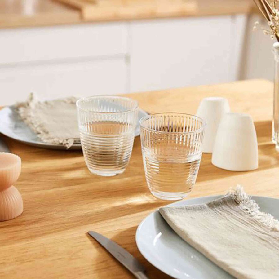 Vaso de vidrio transparente Zama 31cl &Oslash;9x10cm