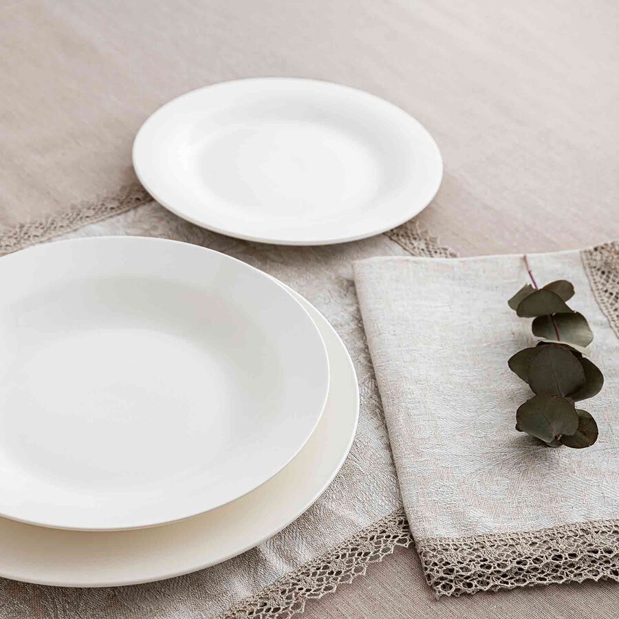 Plato hondo porcelana blanca Vetra &Oslash;22,5cm