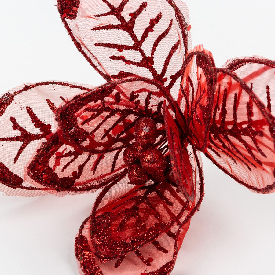 Flor decorativa roja 30cm