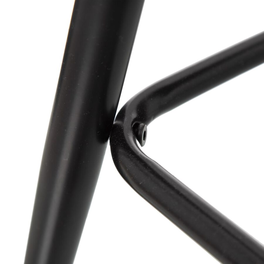 Set de 2 taburetes altos de metal gris Caleb 40x48x102cm