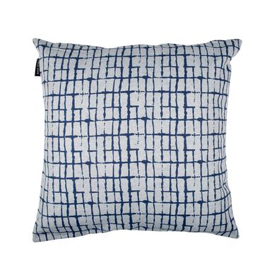 Funda de cojín de algodón azul Kurten 45x45cm