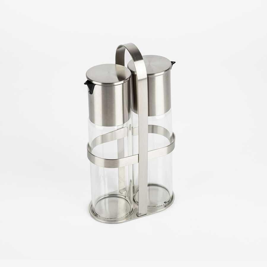 Set aceitera/vinagrera de acero 180ml