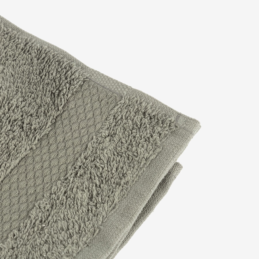 Toalla de tocador de algodón gris oscuro Vic 30x50cm - 500 gr/m²