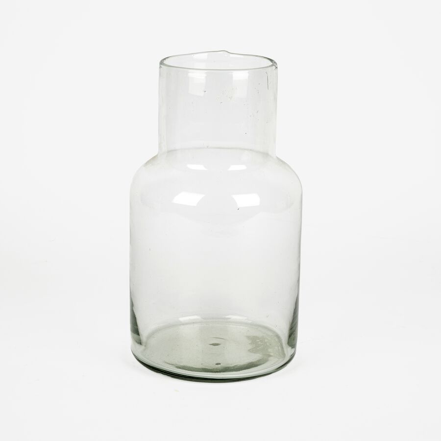 Jarrón de cristal reciclado Huali Ø14x26cm