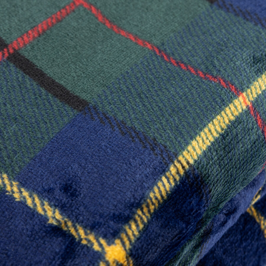 Manta de tartán azul 130x170cm