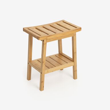 Taburete de bambú Aldo 40x25x46cm