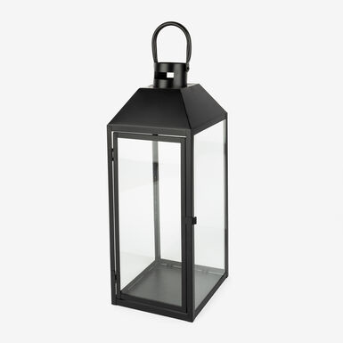 Farol de metal negro Fenjer &Oslash;18x50cm