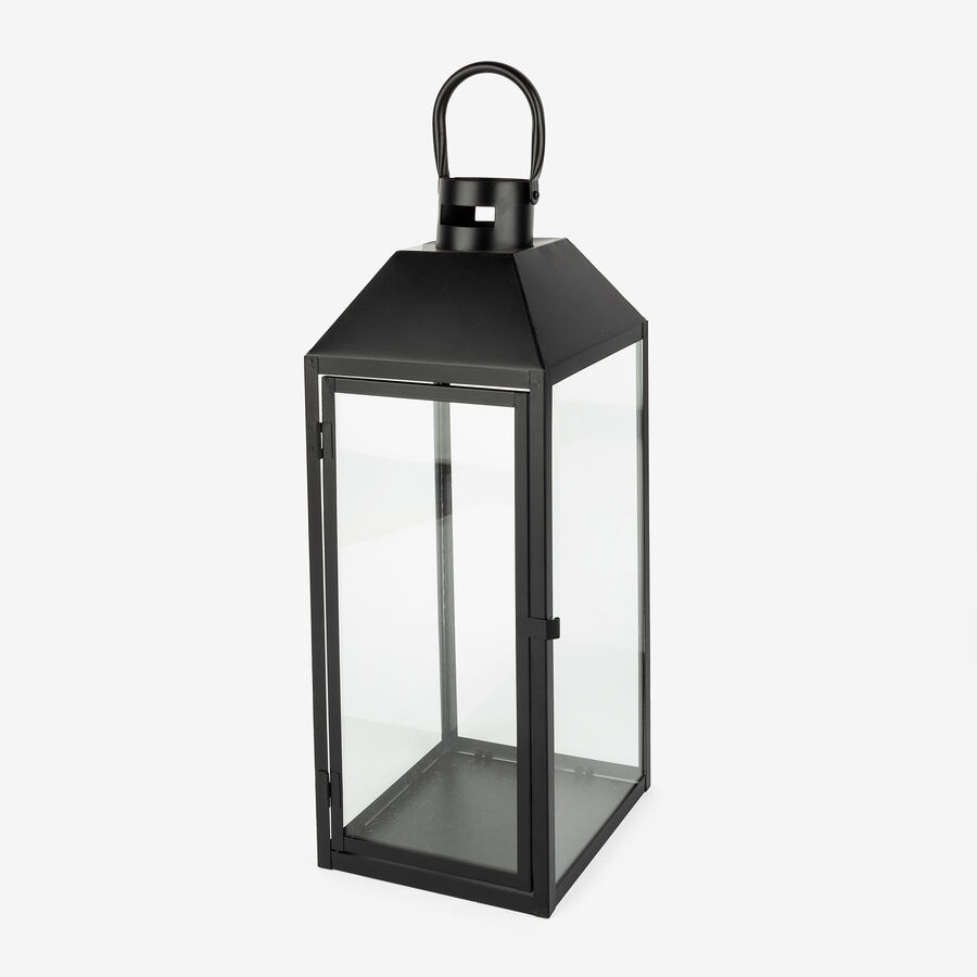 Farol de metal negro Fenjer &Oslash;18x50cm