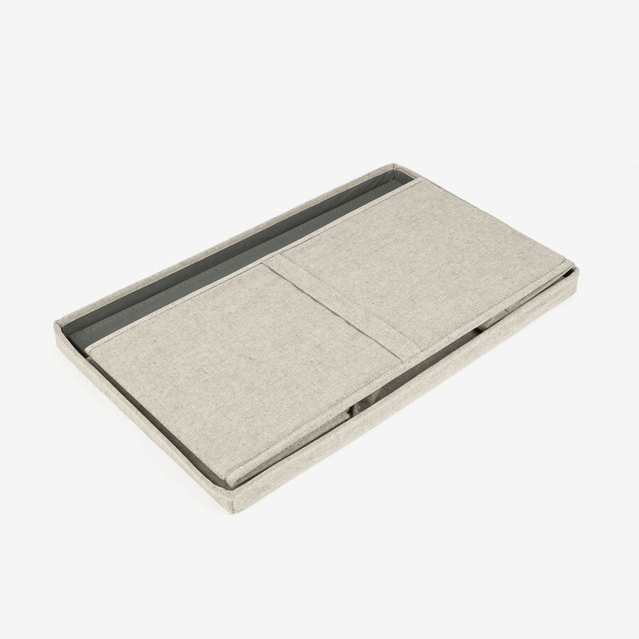 Caja organizadora gris Sleek 50x31x25cm