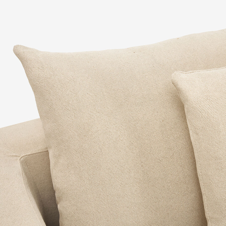 Sofá de 3 plazas de lino beige Aiden 220x110x80 Clau&Chloe