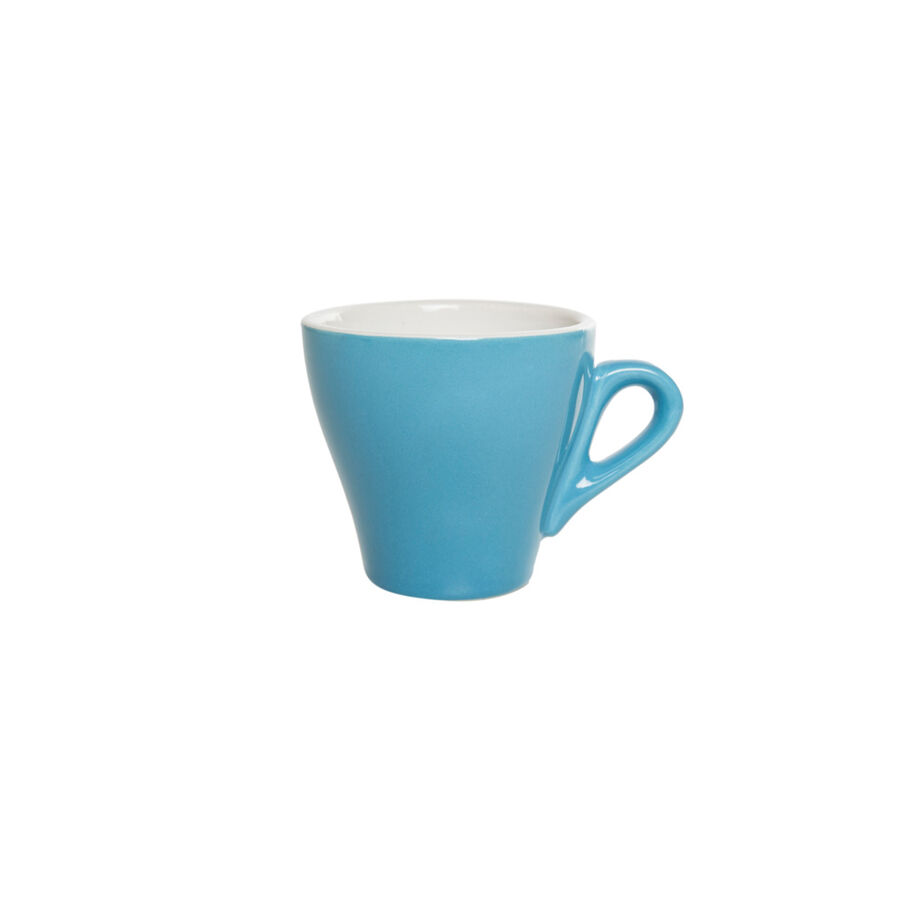 Taza de espresso de cer&aacute;mica azul 70ml