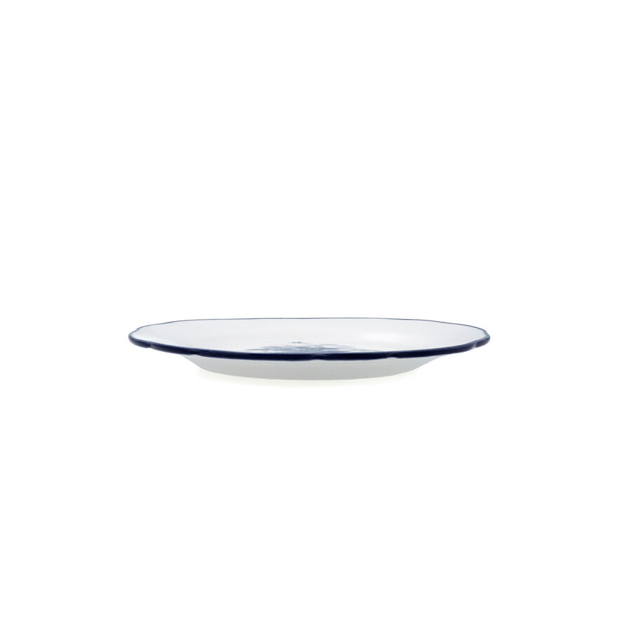 Plato de postre azul de porcelana Charlotte &Oslash;19cm