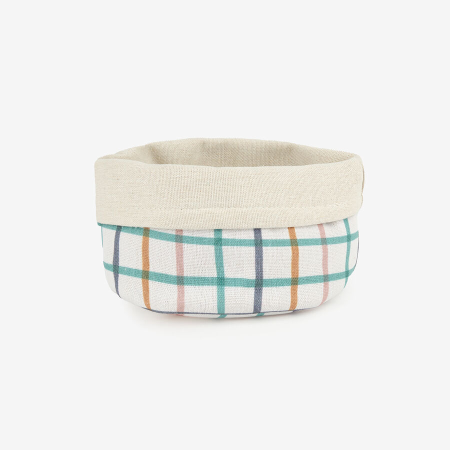 Panera de tela cuadros Beida 17x14cm
