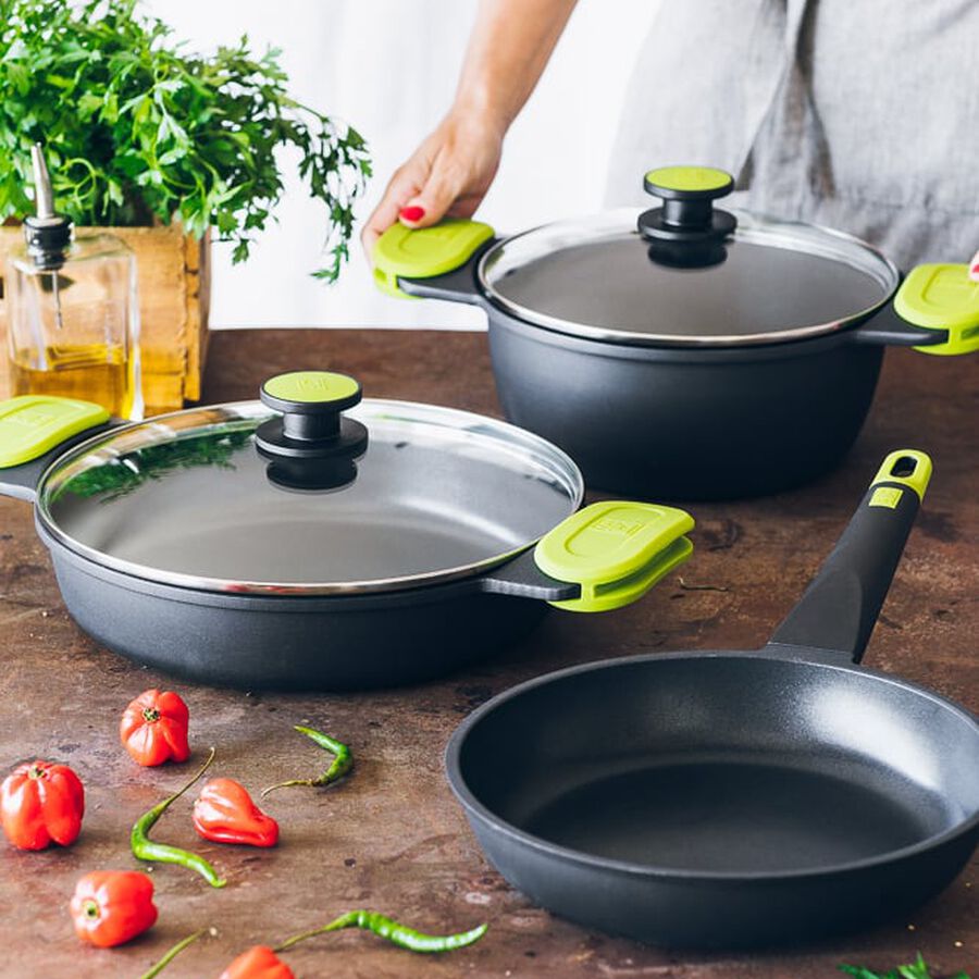 Cacerola baja de aluminio Foodie de Bra &Oslash;28cm