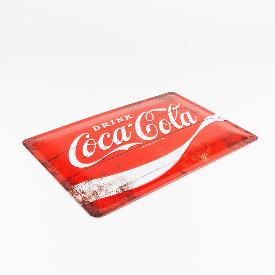 Placa de metal Coca-Cola 20x30cm